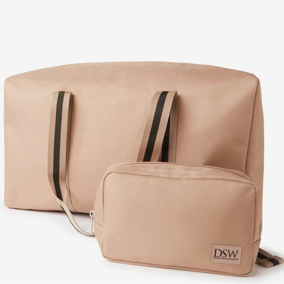 DSW Cream Duffel Bags - Picture 7 of 9